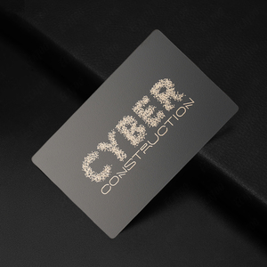 Tarjeta de visita de metal única grabada con láser de círculo/hexágono de forma personalizada - Product Image 4