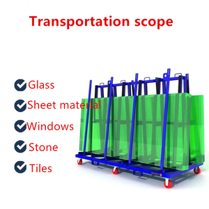 1/2/3/5t Abnehmbarer mobiler Schubkarren-Umschlag rahmen Beweglicher Transport Glas wagen Glas trage wagen - Product Image 5