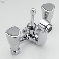 Robinet de Douche Double Poignée Chromé Poli Effet Pluie pour Appartement - Printemps/Été - Bon Prix et Qualité