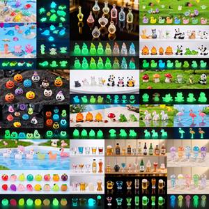 ขวดเรซิ่นเรืองแสงขนาดเล็ก รูปปั้นแม่มดวันฮาโลวีน แก้วไวน์<span class=keywords><strong>จุก</strong></span>ไม้ก๊อกเรืองแสง <span class=keywords><strong>เป็ด</strong></span>เรืองแสง โนมส์ ฟักทอง เต่า กบ ของเล่นผลไม้ - Product Image 1