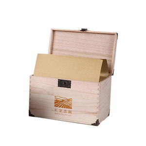 Caja de Madera Sólida para Empaque de Té, Rectangular, con Cierre, de Pino, para Regalos y Artesanías, 14.5 Pulgadas de Alto, Empaque General - Product Image 5
