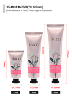 Tube souple minimaliste ABL personnalisé D25 15ml-40ml pour emballage de crème lavante visage, corps et mains, idéal pour les cosmétiques