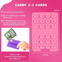 Porte-carte de téléphone à ventouse, portefeuille de téléphone pour iPhone et Android, porte-carte de téléphone collant mains libres pour vidéos et selfies