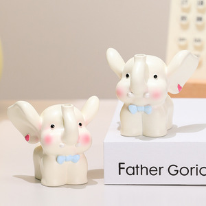 Cute Elephant Resin Ornament Animal Shape Home Decoration Artistic Gift - Product Image 3