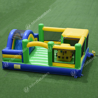 Beauté Gonflable Personnaliser 2022 Et Splash Tiki Island Mini Intérieur Tous Les Âges Obstacle Cource Fun Bounce House À Vendre