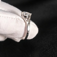 Bague en argent sterling 925 avec moissanite en forme de poire de 7 mm, couleur D, pureté VVS, 2 carats, pour femme et homme, idéale pour un anniversaire, passe le test du diamant