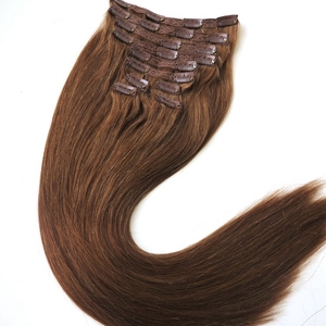 Estensioni per Capelli con Clip a Doppia Cucitura da 220g, 100% Capelli Umani Vergini Naturali Grezzi, Prezzo all'Ingrosso - Product Image 3