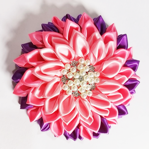 5 Inches Greek <strong>Letters</strong> IPL Iota <strong>Phi</strong> Lambda Sorority Greek <strong>Letters</strong> Pink and Purple Ribbon Rose Corsage - Product Image 1