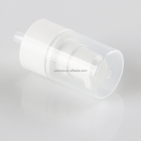 Emballage cosmétique de haute qualité, pompe à lotion pour traitement crème blanche en plastique PP 24 mm 24/410 avec demi-couvercle anti-poussière en PP