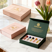 Boîte d'emballage d'échantillons de parfum écologique et élégante - Boîte de test de parfum avec fermeture magnétique, structure rigide, épaisseur de 2 mm