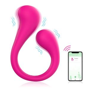 Ylove Online dükkanın bükülebilir çift kafa silikon vibratör <span class=keywords><strong>DIY</strong></span> APP uzaktan kumanda vajina masaj aleti sıvı seks oyuncakları kadınlar için - Product Image 1
