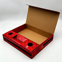 Caja Combinada de Papel Corrugado Personalizada al por Mayor, Biodegradable, para Comida para Llevar, Envasado de Comida Rápida para Alimentos Fritos, Salsas y Bebidas