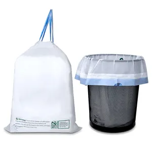 Sinh thái thân thiện phân hủy sinh học Thùng rác có thể túi chủ bột bắp Thùng rác bột bắp compostable Thùng rác Túi