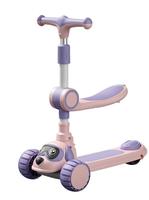 Trottinette 3 roues pour tout-petits, multifonction, pliable, avec roues en PU, trottinette pour enfants, directement de l'usine