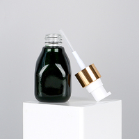 Flacons compte-gouttes vides 50 ml en verre ambré dépoli mat pour cosmétiques, huiles capillaires et barbe, avec bouchon à vis de sécurité enfant et gravure