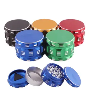 Custom 4 Layers Tobacco Grinders OEM/ODM 40mm 50mm 55mm 63mm 75mm Metal Herbal Smoking Herb Grinder Wholesale