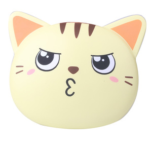 Aimant de réfrigérateur tête de chat mignon en plastique souple, cadeau promotionnel, impression numérique - Product Image 1