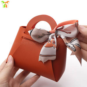 Sacchetti Regalo Carini in Pelle <span class=keywords><strong>Bomboniere</strong></span> per Matrimonio <span class=keywords><strong>Portaconfetti</strong></span> Portatorta Regali di Nozze per Invitati Sacchetti per Dolci con Manici - Product Image 4