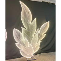 Fournitures de fête, décorations de scène de mariage, toile de fond LED, arche de feuilles, mur de toile de fond, fournitures de décoration de scène pour événements et fêtes