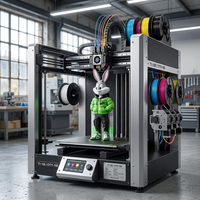Imprimante 3D FDM quadricolore T1-100 CYT1-100 à grand volume d'impression par déposition de filament