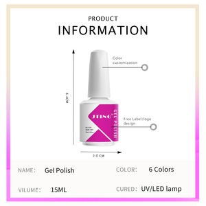 JTING 뜨거운 판매 네일 젤 전문 UV 젤 세미 영구 젤 매니큐어 네일 아트 살롱 OEM 사용자 정의 로고 - Product Image 2