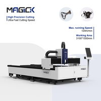 Haute qualité 3015 plaque unique 1.5kw/2kw/3kw/6kw CNC Machine de découpe laser à fibre pour tôle
