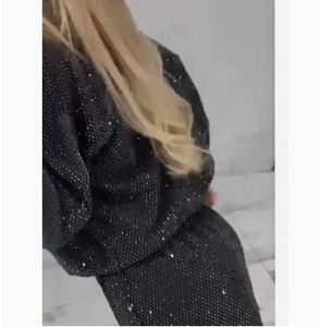 Set 2 potong atasan wanita lengan panjang, kerah bundar, longgar, dengan tali serut dan celana lebar, model Eropa dan Amerika untuk musim gugur dan dingin. - Product Image 3