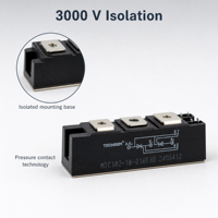 Module Thyristor TECHSEM 82A 1800V, Redresseur SCR Semi-conducteur MTC500A-Z13, Montage sur Châssis, Alimentation pour Variateurs de Moteur AC/DC et Onduleurs PWM
