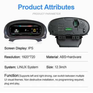 Navihua New Upgrade 12.3 Inch LCD Dashboard <b>Digital</b> Cluster <b>for</b> VW Golf 6 2010-2012 CarPlay Auto Linux <b>Speedometer</b> - Product Image 6