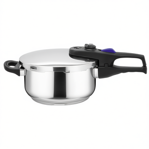 Olla a presión Elo Praktika Plus XL de acero inoxidable con tapa y asa para una cocción rápida - Product Image 2