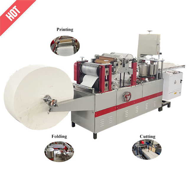 Small Manufacturing Paper Napkins Machine 30x30 Tissue Machine for Make Napkins