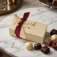 Boîte à bonbons rectangulaire colorée, boîte cadeau couleur crème pour amandes sucrées, ruban, boîte à dragées de mariage style Instagram