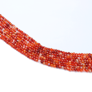 Perles de pierres précieuses en agate et en cornaline naturelles de luxe, taille brillante, hauteur de 8 mm, pour la fabrication de bijoux, qualité supérieure - Product Image 5