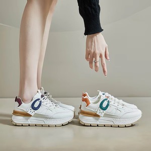 Nuevo Modelo 2026, Zapatillas Deportivas Blancas Casuales para Mujer, que Aumentan la Estatura, de Alta Calidad, Transpirables, para Caminar - Product Image 3