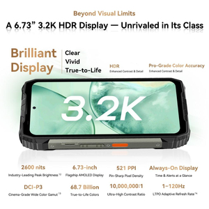 Blackview Xplore 2 สมาร์ทโฟนแบบทนทาน Octa Core รองรับ 5G กันน้ำ กันกระแทก หน้าจอ AMOLED ระบบปฏิบัติการ Android 15 กล้อง 50MP หน่วยความจำ 16GB+1TB แบตเตอรี่ 20000mAh - Product Image 2