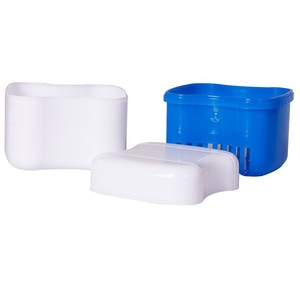 Custom-made denture <b>cases</b>, European-style denture <b>cases</b>, <b>retainer</b> <b>cases</b>, braces <b>cases</b>, denture <b>cases</b> with mesh storage, - Product Image 4