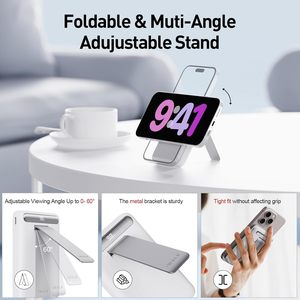 FCC CE ROHS certifié Qi2 chargeur Portable iphone avec support affichage numérique batterie externe magnétique sans fil pour <span class=keywords><strong>vol</strong></span> de voyage de bureau - Product Image 3