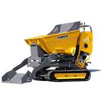 Mini-dumper chenillé multifonctionnel 800 kg pour la construction - Livraison gratuite