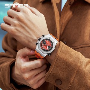 Reloj de Cuarzo SANDA 7027 para Hombre, Reloj de Pulsera con Esfera de Índices en Barra, Reloj Deportivo de Moda para Estudiantes con Función Luminosa e Impermeable - Product Image 5