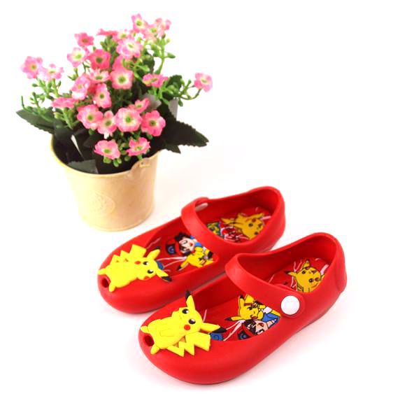 2021 summer kids designers shoes cartoon jelly children shoes pikachu kids sandals