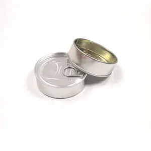 66*40mm 100 ml 금속 라운드 식품 학년 참치 Pressitin 캔 맞춤형 라벨 도매