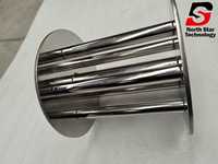 Séparateur magnétique rotatif permanent en acier inoxydable, aimants NdFeB haute résistance, élimination de l'oxyde de fer à haute intensité, 9-14m/h, 220V