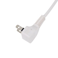 Prise multiple électrique portable 15A 125V PSE Mini blanche, un vers trois, avec rallonge à 2 broches, fiche coudée, cuivre et PVC