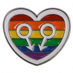 Individuelle Fortschritt-Pride-Party-Favoriten LGBTQ-Reportenaufschlag Emaille-Pins Broschen-Auszeichnungen runde Regenbogen-Knöpfe Flagge Gay & Lesbian Pride-Pins - Product Image 5