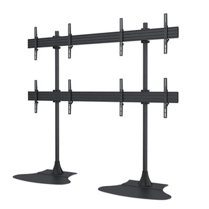 2X2 Quad Screen Floor Stand Video Wall <span class=keywords><strong>Mount</strong></span> Independiente para <span class=keywords><strong>TV</strong></span> de 32 pulgadas a 65 pulgadas con brazo fijo - Product Image 2