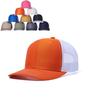 Blank Trucker <b>Hats</b> Bulk Mesh Baseball Cap Polyester Mesh Trucker <b>Hat</b> for Men and Women - Product Image 1
