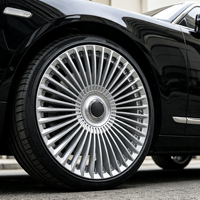 Jantes forgées Bku 5x120 pour Rolls Royce Phantom Cullinan Ghost Wraith Spectre 20 21 22 pouces, rayons argentés personnalisés, jantes en alliage