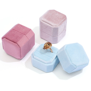 Wholesale Travel Jewellery Organizer Case <strong>Mini</strong> Small Gift Rings Pendant Storage Velvet <strong>Jewelry</strong> <strong>Box</strong> - Product Image 3