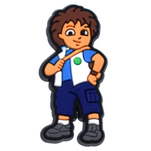 Hot phim hoạt hình nhà máy diy thiết kế mới mềm pvc giày khóa trang trí quyến rũ cho trẻ em làm tắc nghẽn <span class=keywords><strong>dora</strong></span> quyến rũ giày - Product Image 2