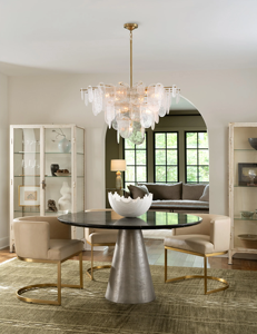 Sau khi hiện đại LED đám mây Frosted Glass Chandelier pháp Chic Vàng Vòng/dài ánh sáng mặt dây chuyền phòng khách Đèn trần - Product Image 2